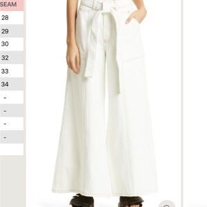 FARM Rio White Flare Pants